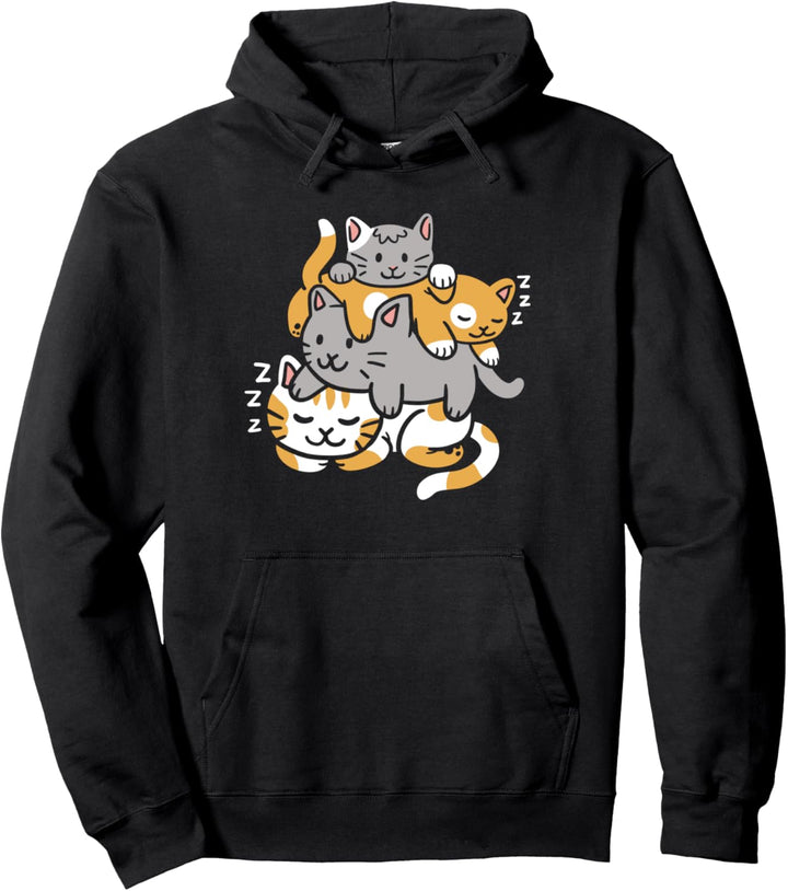 Katzen Kätzchen Anime Kawaii Neko Pullover Hoodie