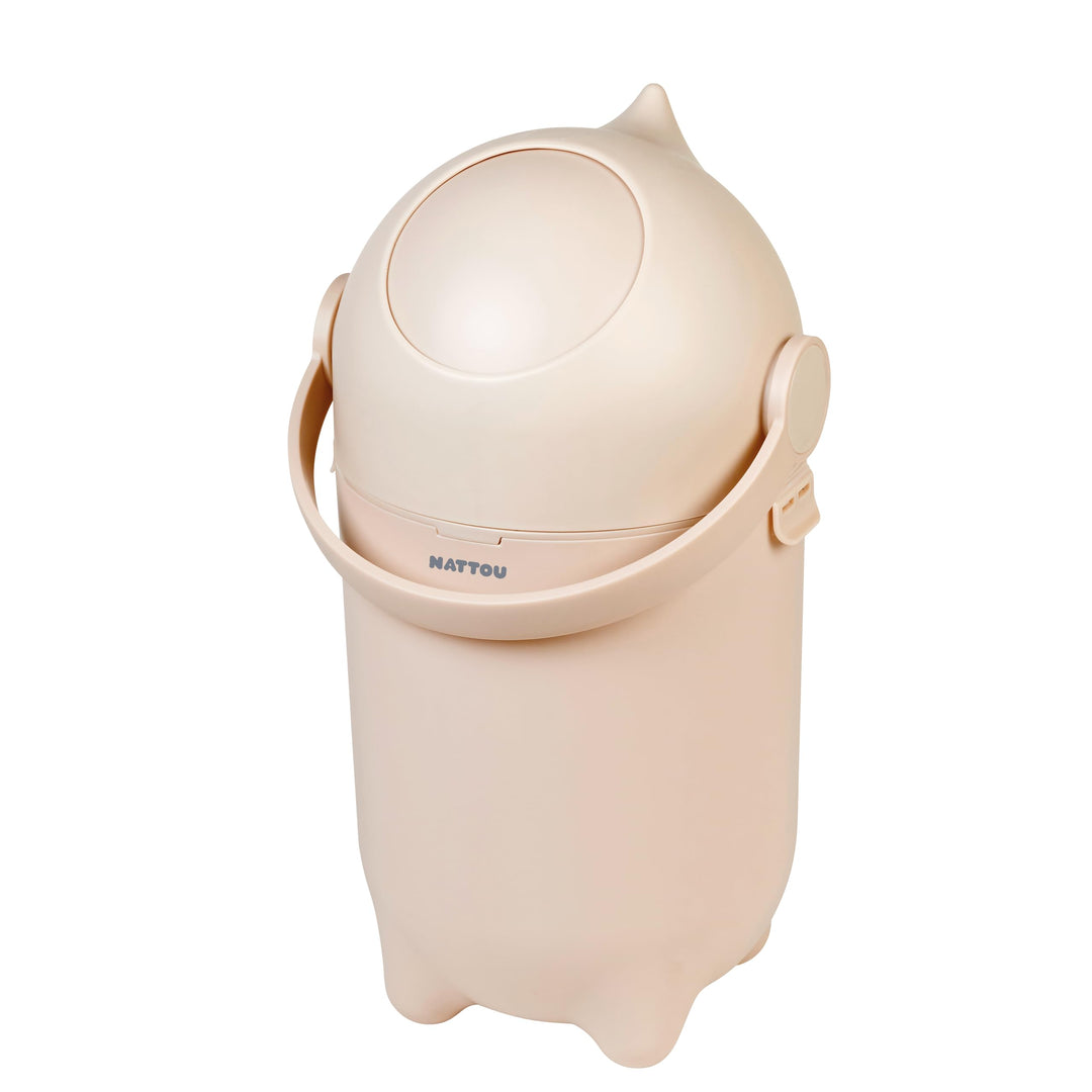 Nattou Windeleimer Dropy, Geruchsdicht, Einfaches Öffnen mit einer Hand, 49,5 x 28 cm, Polypropylen/