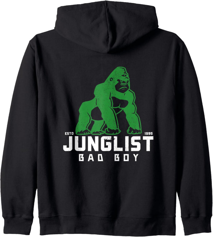 Junglist Drum N Bass EDM Gorilla Drum And Bass DnB Kapuzenjacke