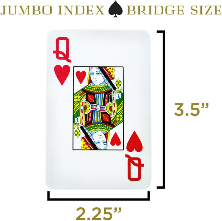 Copag Bridge Size Jumbo Index 1546 Spielkarten (grün Burgund Setup) Green/Burgundy 1 Set, Green/Burg
