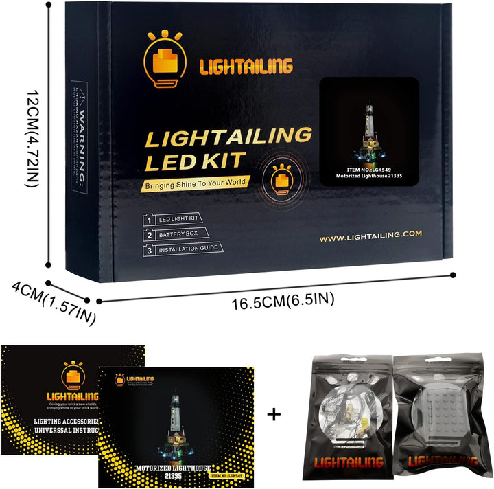 LIGHTAILING Licht-Set Für Lego-21335 Motorisierter Leuchtturm - Led-Beleuchtungsset Kompatibel Mit L