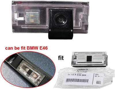 Wasserdicht Kennzeichenleuchte Rückfahrkamera Rückansicht Kamera für E46 318 3er 316i Mini Cooper R5