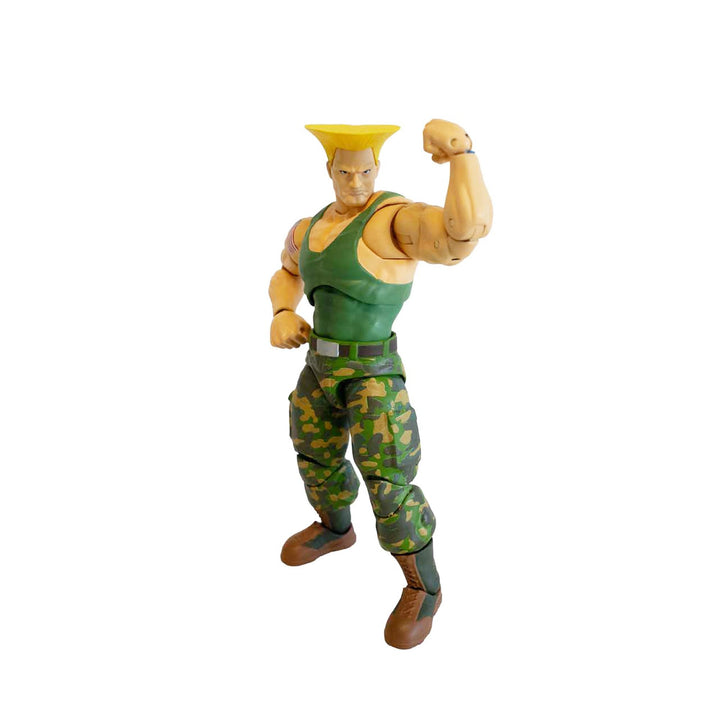 Jada Toys Street Fighter Guile Figur (15 cm) - Bewegliche Actionfigur mit alternativem Kopf & Hände