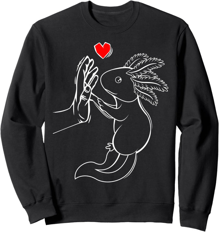 Axolotl Liebe Kinder Frauen Mädchen Sweatshirt