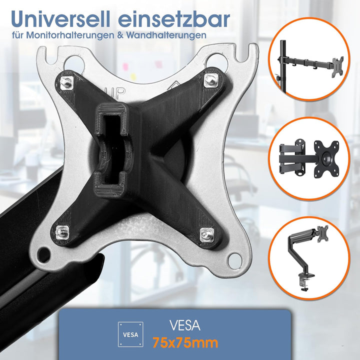 3IDEE VESA Adapter kompatibel mit Omen by HP Monitor (Omen 25 Gaming) - Monitor Halterung Adapter 75