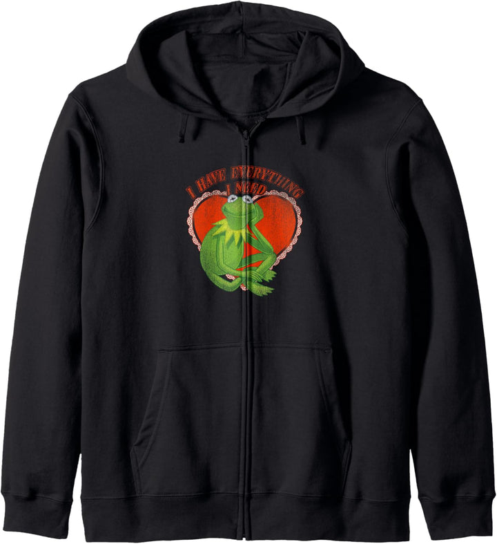 Disney The Muppets Valentinstag Vintage Kermit Everything Kapuzenjacke