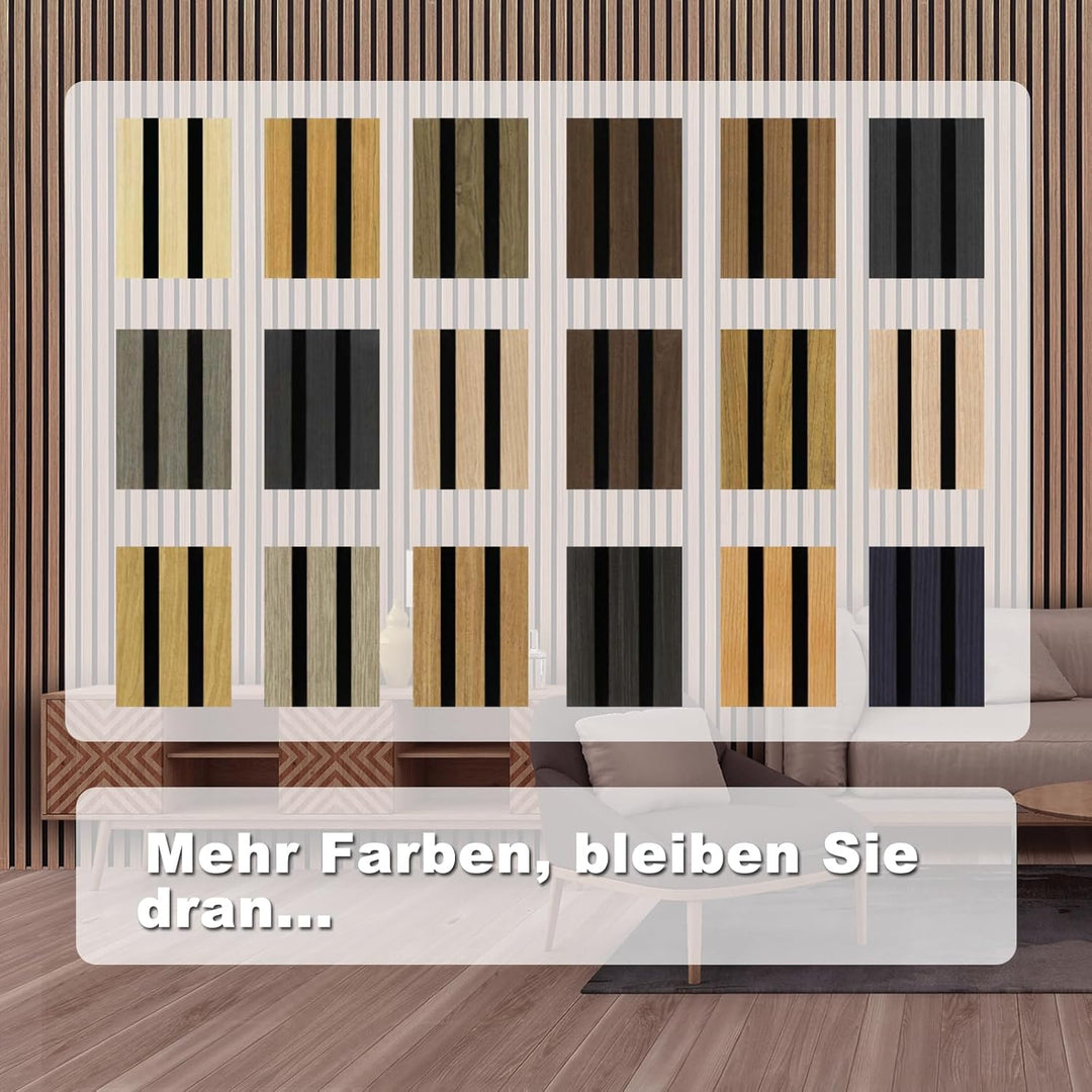 AKK-STAR Akustikpaneele 2er-Set - 1200 x 600 x 18 mm 1,44 m² Wandpaneele Holz - 3D Wandverkleidung m