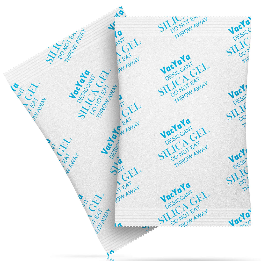 VacYaYa 100 Gramm (5 Packungen) Lebensmittelqualität Feuchtigkeitsabsorber Silicagel Trockenmittelpa