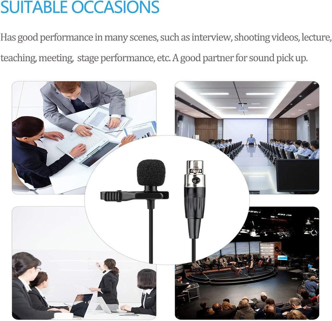 Lavalier Mikrofon Revers Mikrofon für Shure kabellos Bodypack Transmitter Taschensender -Unidirektio