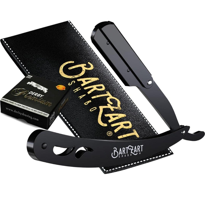 BartZart Rasiermesser mit Wechselklingen-System I Premium Rasiermesser Set aus Edelstahl inkl. Etui