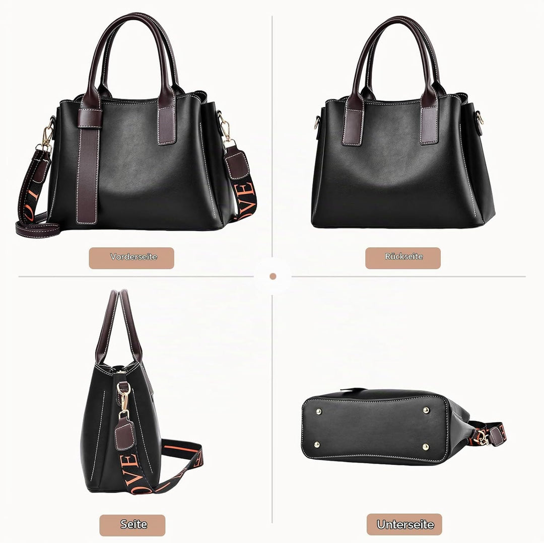NICOLE &amp; DORIS Elegante Handtasche für Frauen Umhängetasche mit Mehreren Taschen Süsse Schultertasch