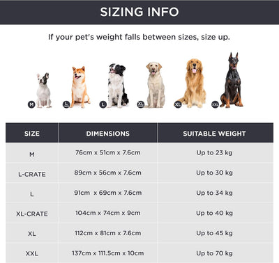 Bedsure orthopädisches Hundebett Grosse Hunde - 112x81x7.6cm Hundekissen flauschig Hundematte waschb