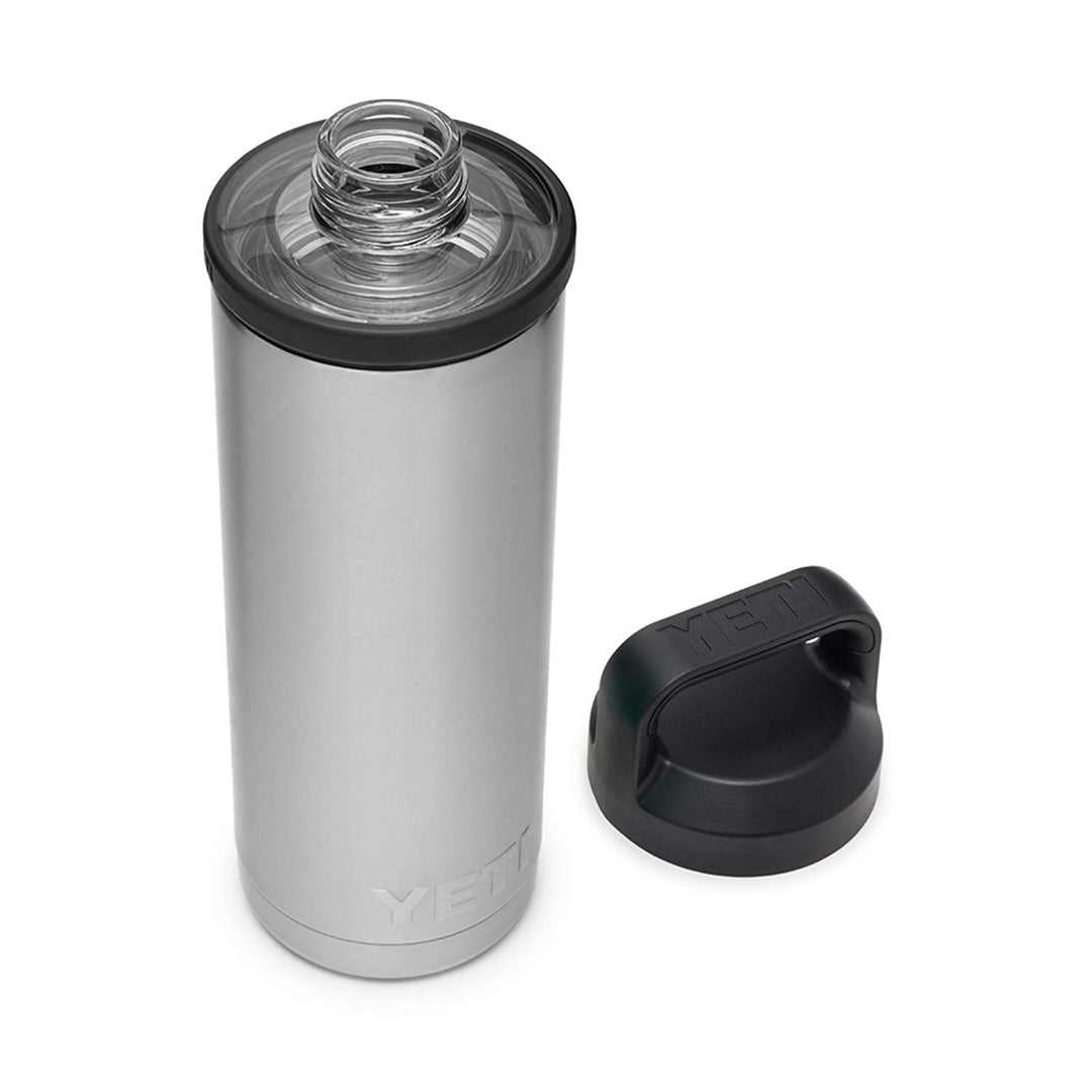 YETI Rambler 530 ml Flasche, vakuumisoliert, Edelstahl mit Trinkdeckel, Edelstahl Rostfrei, Silber