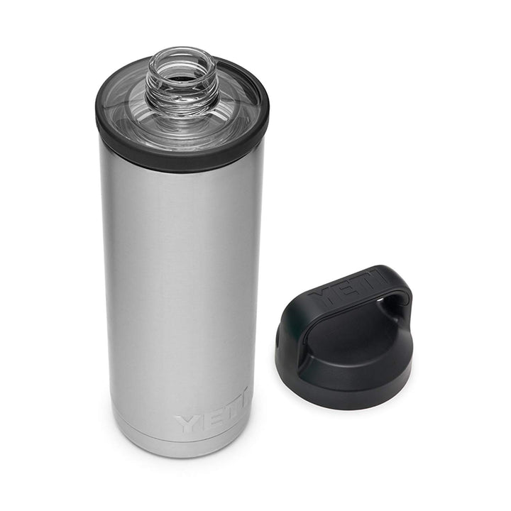 YETI Rambler 530 ml Flasche, vakuumisoliert, Edelstahl mit Trinkdeckel, Edelstahl Rostfrei, Silber
