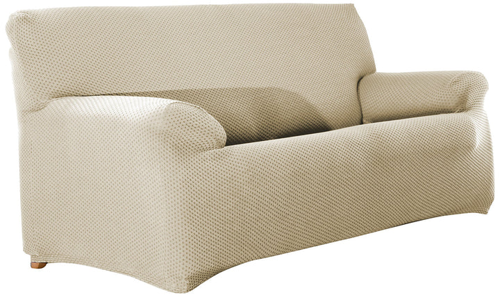 Eysa elastisch Sofa überwurf 3 sitzer Farbe 00-Ecru Sucre, Polyester, 37 x 17 x 29 cm