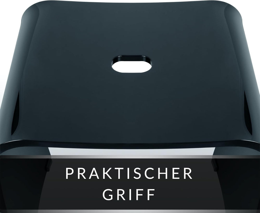 Libaro Badhocker Meran aus Acryl, für die Dusche geeignet, mit Griff, Zeitloses Design, rutschsicher