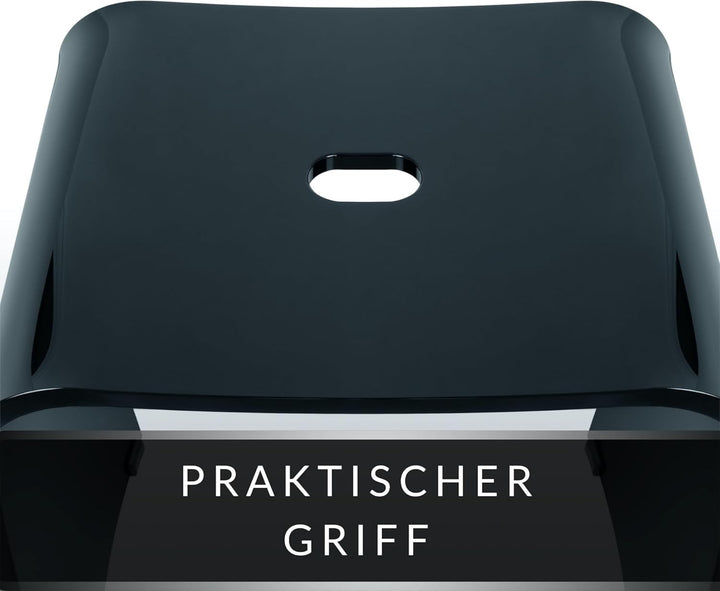 Libaro Badhocker Meran aus Acryl, für die Dusche geeignet, mit Griff, Zeitloses Design, rutschsicher