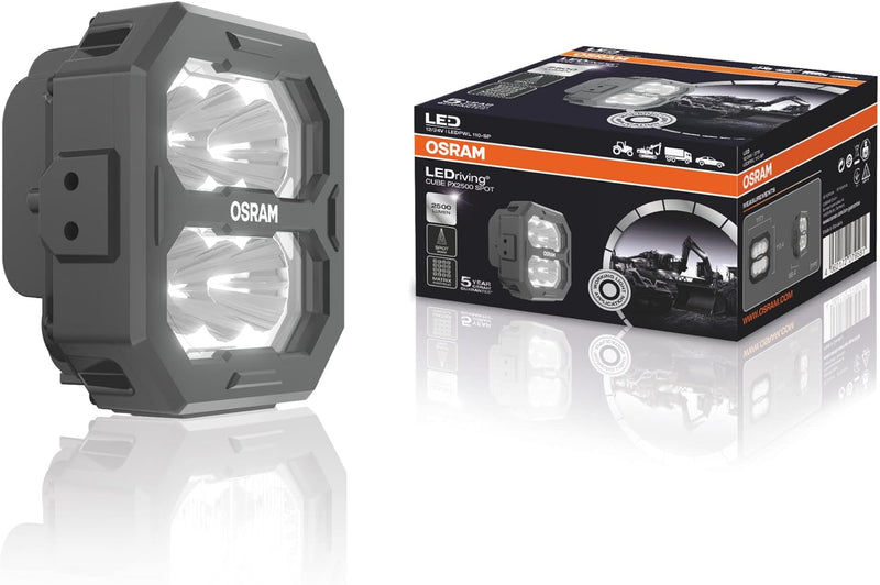 OSRAM LEDriving® Cube PX2500 Spot, LEDPWL110-SP, OFF ROAD, LED Arbeitsscheinwerfer, 2500 Lumen, Falt