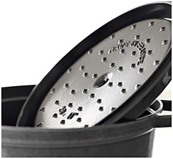 STAUB Gusseisen Bräter/Cocotte, Rund 24 cm, 3,8 L, Aromaregen Funktion, Für alle Herdarten geeignet,