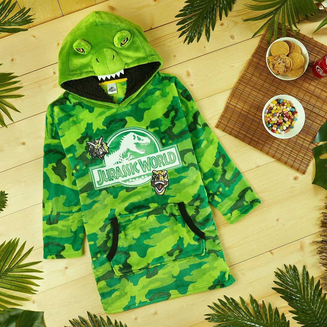 Jurassic World Übergrossen Hoodie Decke Jungen und Madchen Kapuzenpullover Kinder