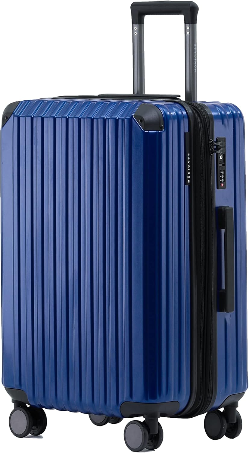 M816 TSA-Schloss Koffer Reisekoffer Trolley Hardschale Boardcase (Diamondblau, Kleiner Koffer), Diam