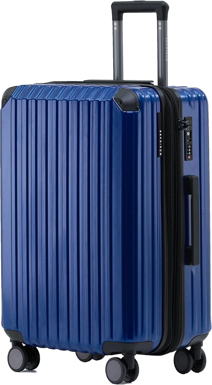 M816 TSA-Schloss Koffer Reisekoffer Trolley Hardschale Boardcase (Diamondblau, Kleiner Koffer), Diam