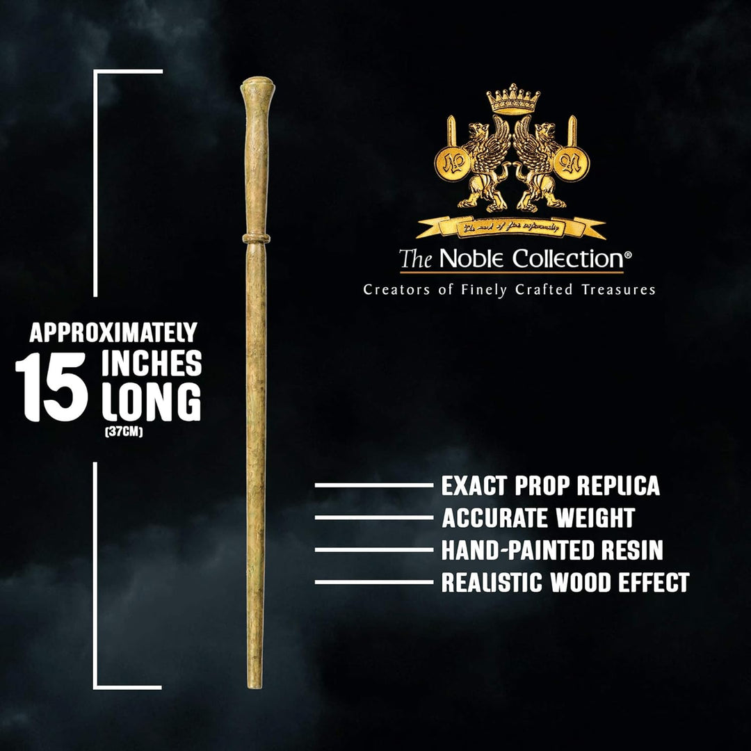 The Noble Collection - Lucius Malfoy Character Wand - 15in (37cm) Wizarding World Wand with Name Tag