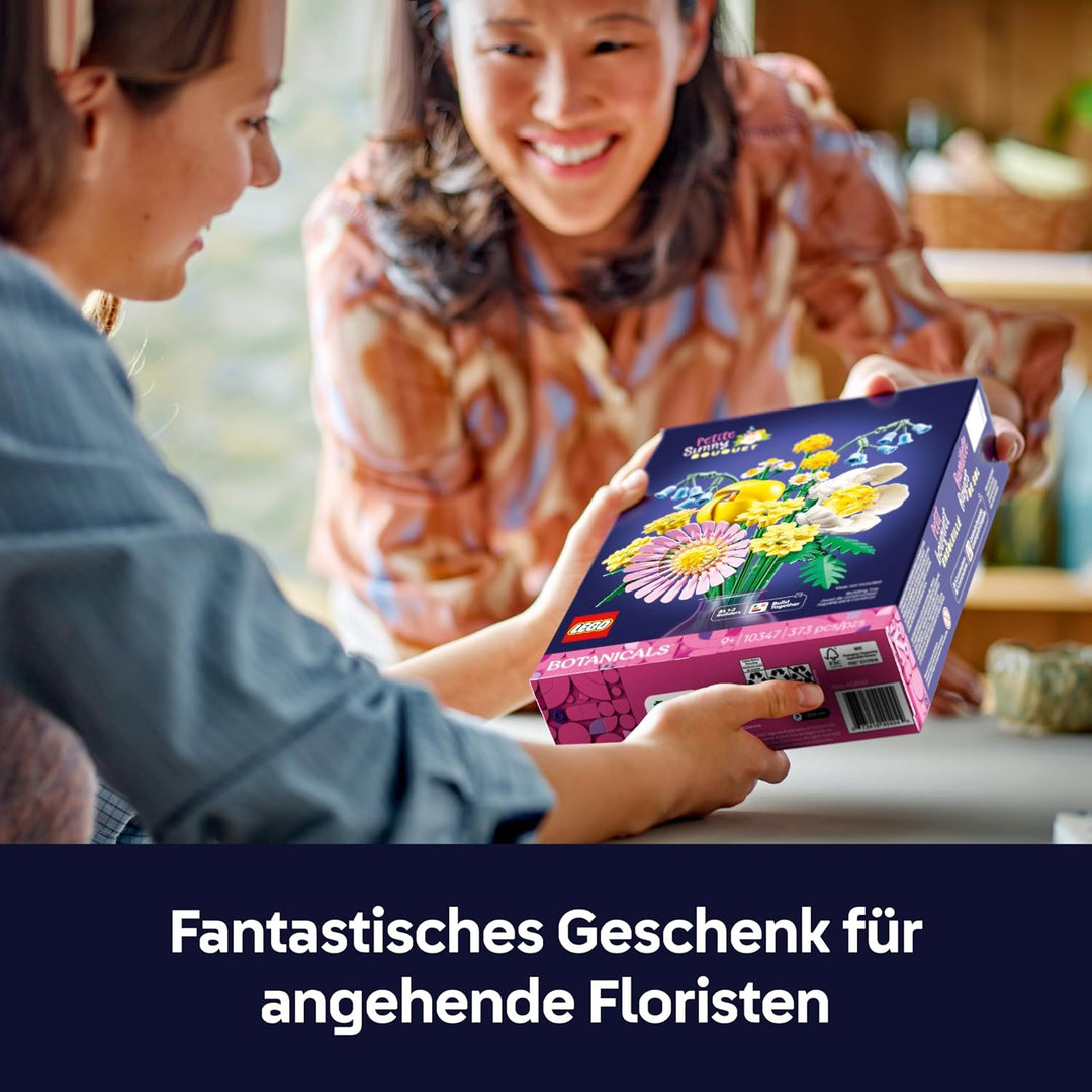 LEGO Botanicals Kleiner Sommerstrauss - Kunstblumen Set mit Glockenblumen, Gänseblümchen, Tulpen & m