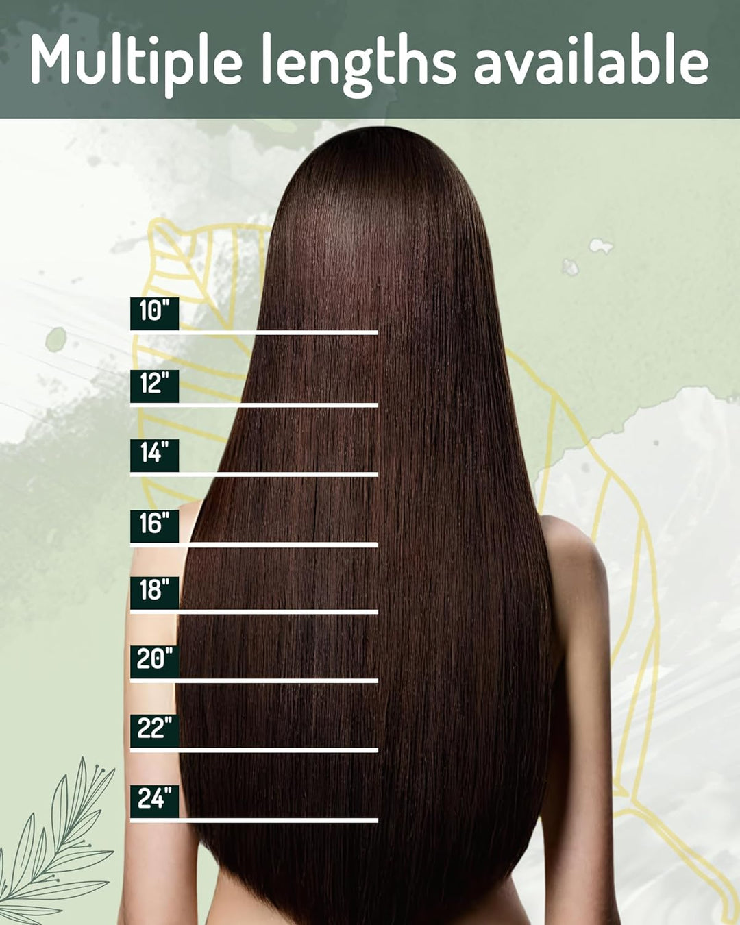 RUNATURE Dunkelbraun Clip Extensions Echthaar Günstig 30cm Clip in Echthaar Extensions 80g 7pcs Remy