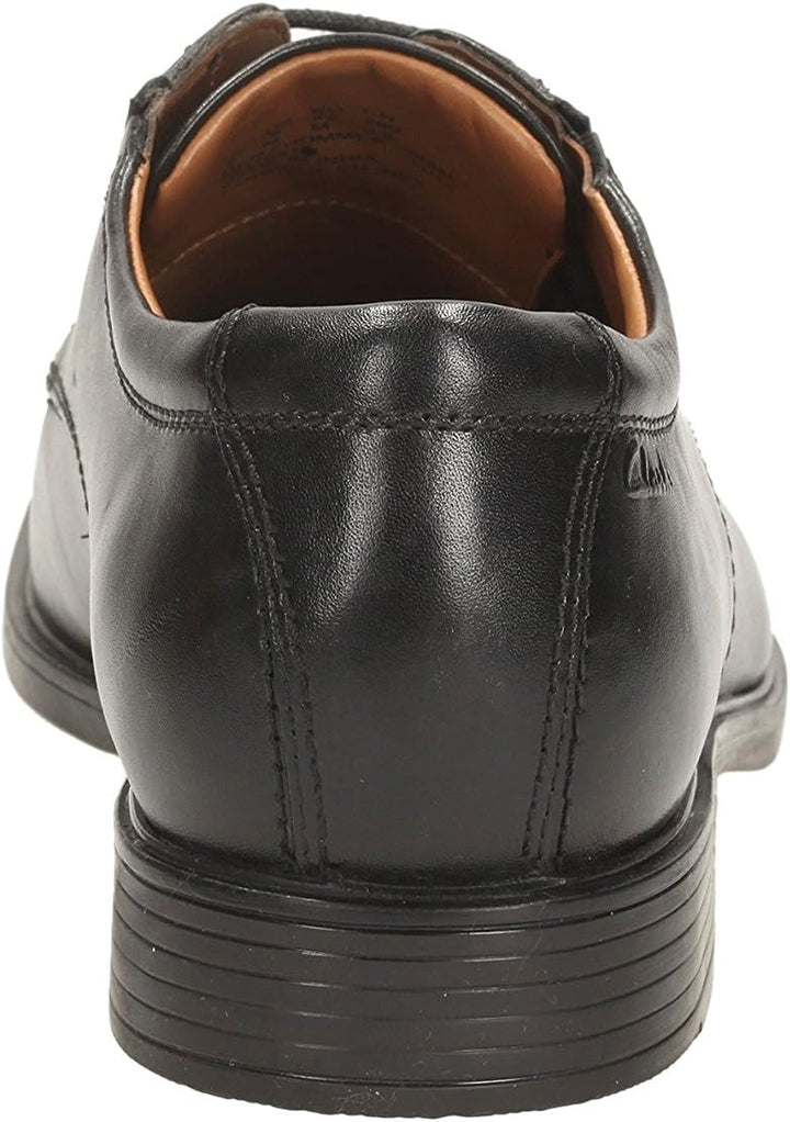 Clarks Herren Tilden Cap Derbys 39.5 EU Schwarzes Leder, 39.5 EU Schwarzes Leder