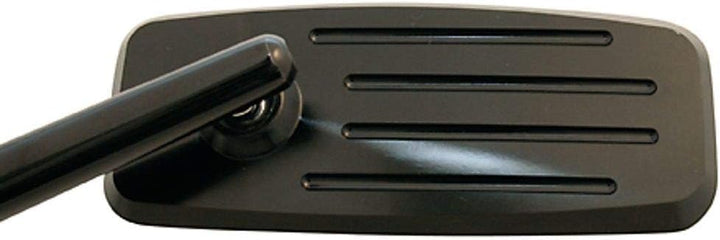 HIGHSIDER CNC gefräster schwarz Aluspiegel Action