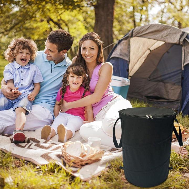 Faltbarer Camping Mülleimer Mit Deckel, 37 L Müllsackständer Für Wohnmobil, Faltbarer Mülleimer, Zus