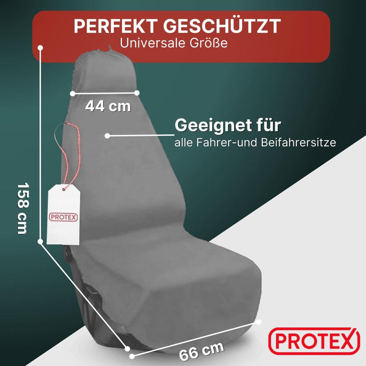 PROTEX Sitzschoner für Autositze - Werkstattschoner - Rutsch- und wasserfestes, schmutzabweisendes O