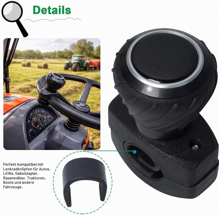 Lenkradknauf Spinner Kompatibel mit Kubota John Dee-Re, Auto Lenkradknopf Universelles Lenkrad für A