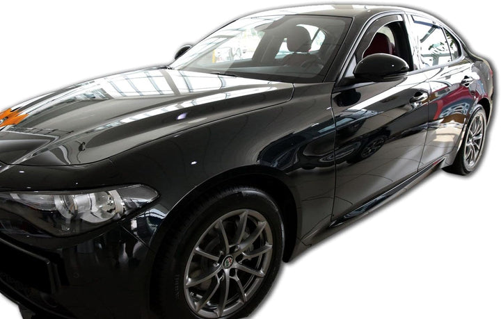 J&J AUTOMOTIVE | Windabweiser Passend Für Giulia 952 ab 2016, Heko Regenabweiser, Schwarz, Getönt, S