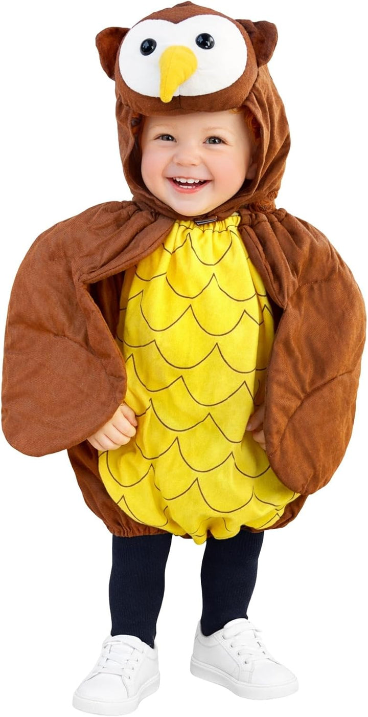 Eulen-Kostüm, F68 74-134, Baby Babies Klein-Kind Kinder-, Eule Uhu Vogel Wald-Tier Kostüm-e Fasching