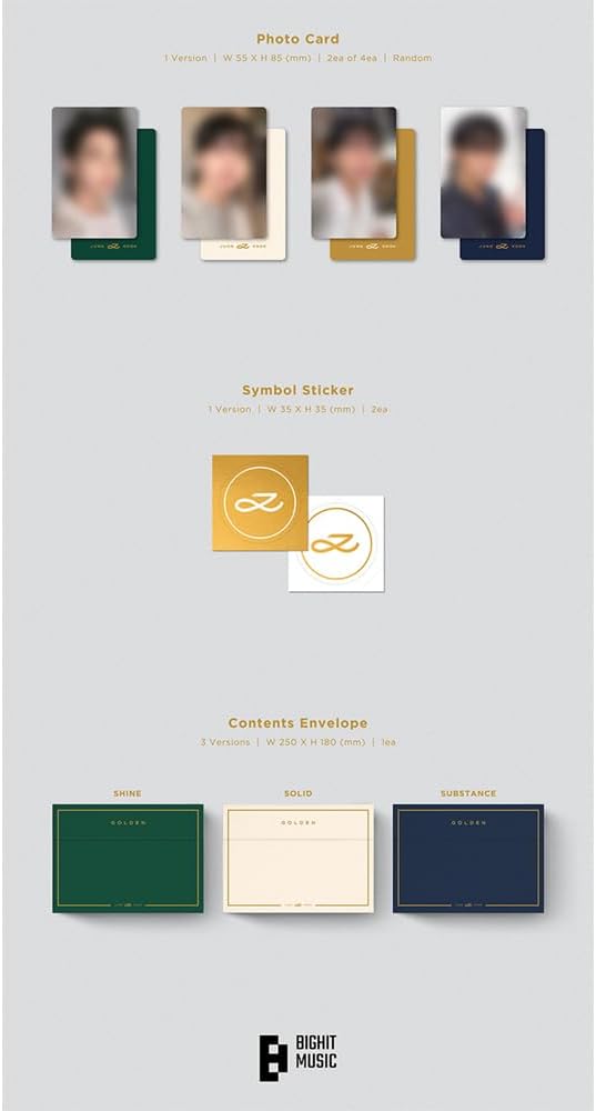 JUNGKOOK BTS - GOLDEN Album (SOLID ver.), Solid Ver.