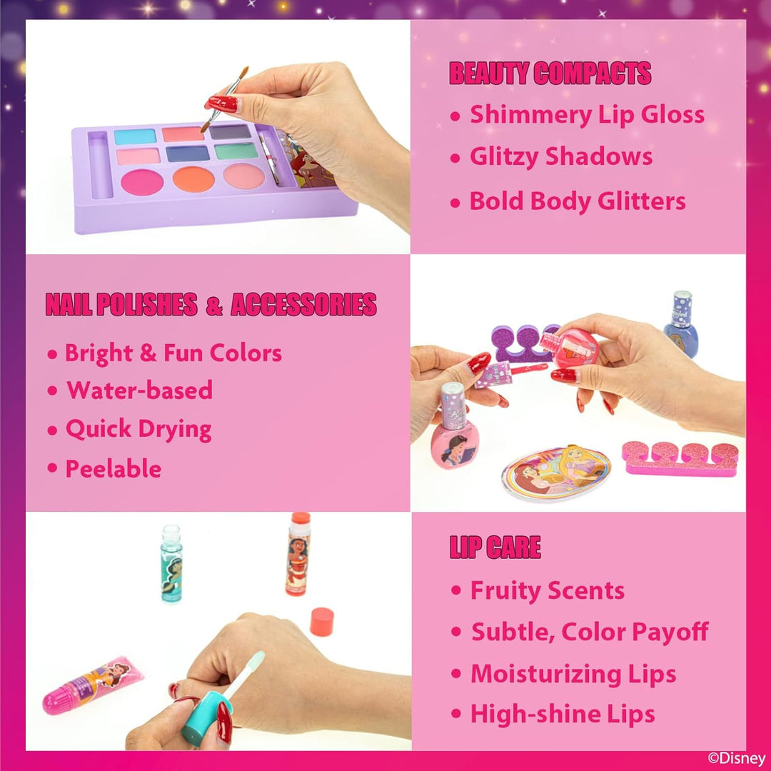 Disney-girls zugset mit schönheitskuch, mädel mit make-up für kinder, echte wasche-uniformen, die pa