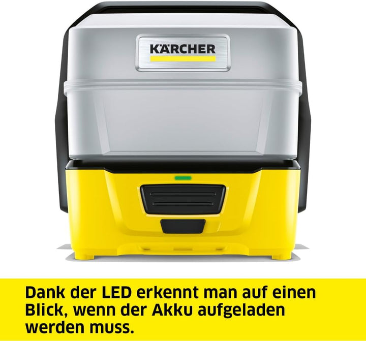 Kärcher Mobile Outdoor Cleaner OC 3 Plus (extra grosses Wassertankvolumen: 7 l, Lithium-Ionen-Akku,