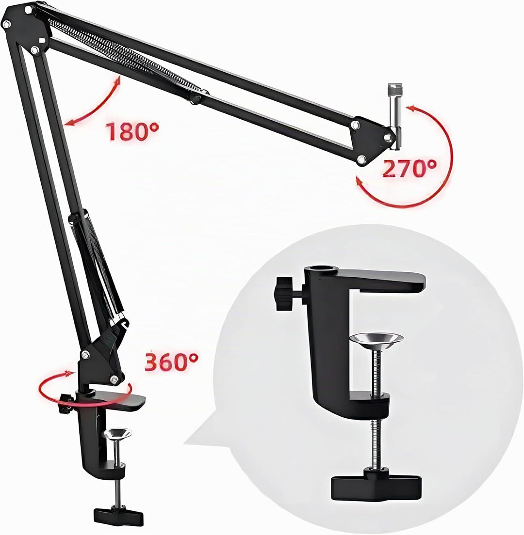 Retoo USB Mikrofon Nierenmikrofon Unidirektionales mit POP Filter Mikrofon mit Verstellbarer Griff P