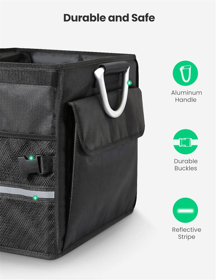 UGREEN Kofferraum Organizer Auto mit Deckel 55L Klappbox Faltbar Wasserdicht Kofferraumtasche Auto O