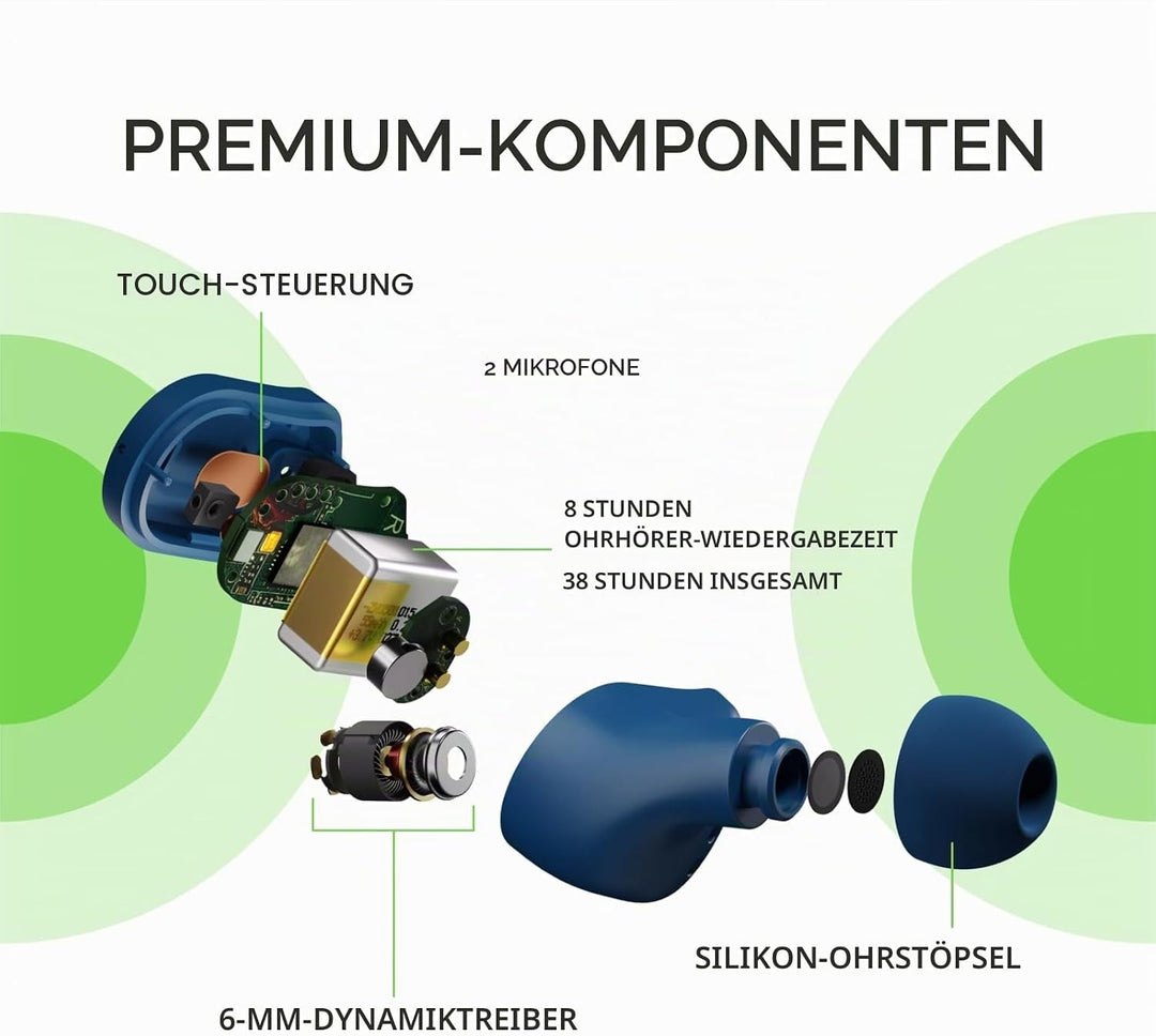 Belkin SOUNDFORM Play True Wireless In-Ear-Kopfhörer, 3 EQ-Voreinstellungen, schweiss-, spritzwasser