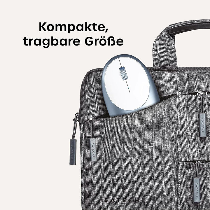 SATECHI M1 Kabellose Bluetooth Computermaus, 1200 DPI Maus, USB-C wiederaufladbarer Akku, kompakt &