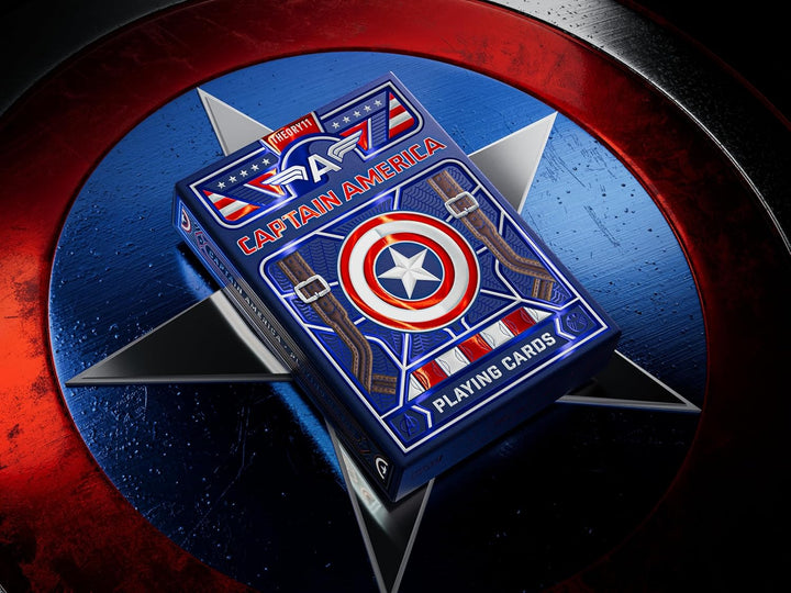 Captain America Playing Cards Patriotic Design