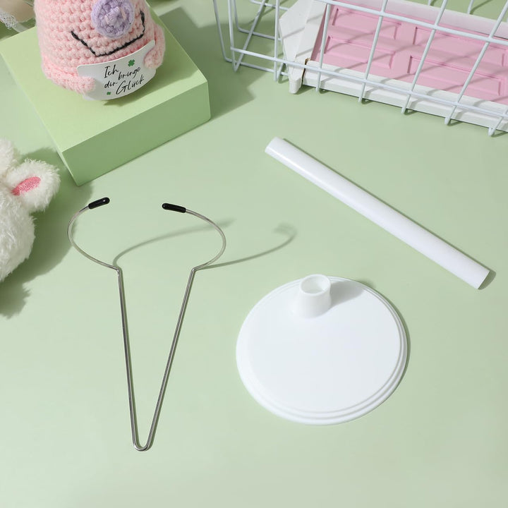 TOYANDONA Puppenständer Für 35Cm Puppen Tragbare Doll Support Frame Aus Kunststoff Puppen Display Ra