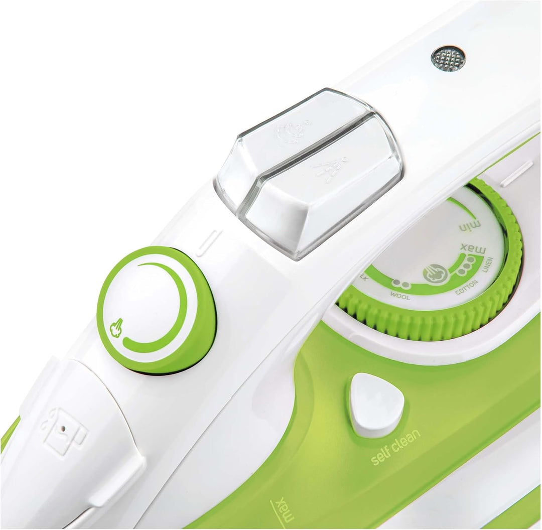 SENCOR SSI 8440GR Dampfbügeleisen (2200 Watt, Bügelfläche aus Keramik) grün, Grün