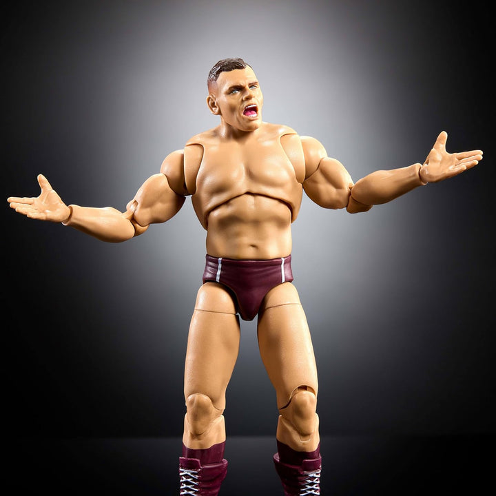 Mattel WWE Ultimate Edition Actionfigur & Zubehör, 15,2 cm grosses Gunther-Sammelset, austauschbare