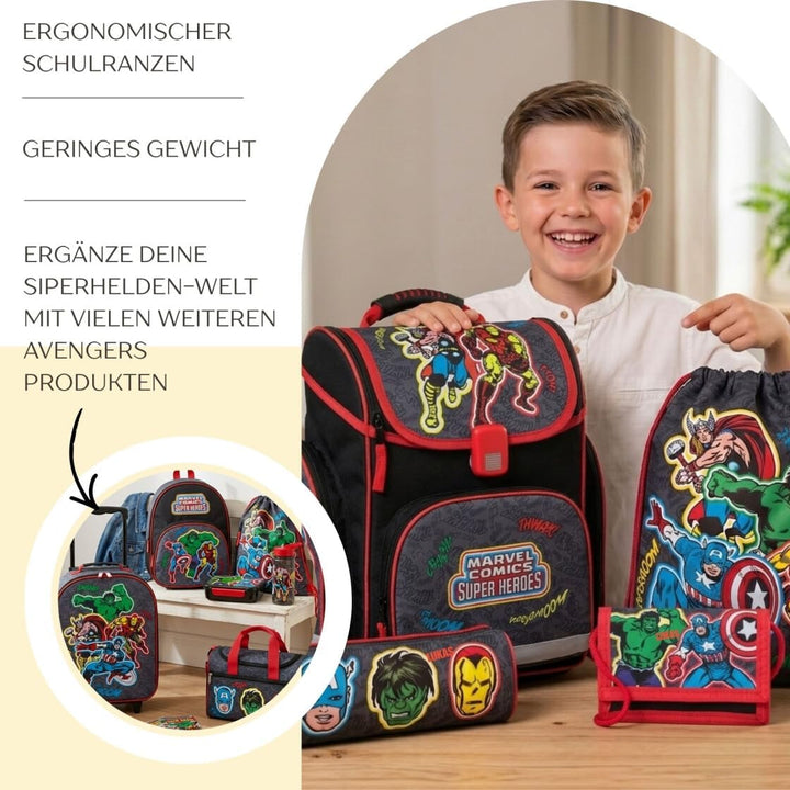 Undercover Schulranzen Set 1. Klasse - Personalisierter Inhalt mit Name - Schultasche Jungen Mädchen