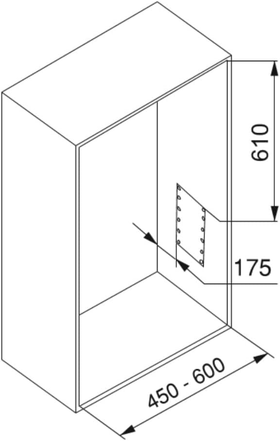 Emuca - Kleiderlift für Schrank, Ausziehbarer Kleiderlift 450-600mm Breite, Schrankinnenseiten Monta