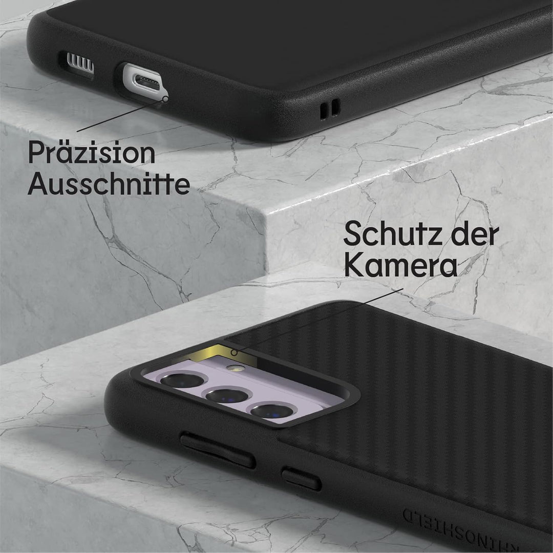 RhinoShield Case kompatibel mit [Samsung Galaxy S21 FE] | SolidSuit - Stossdämpfende & schlanke Schu